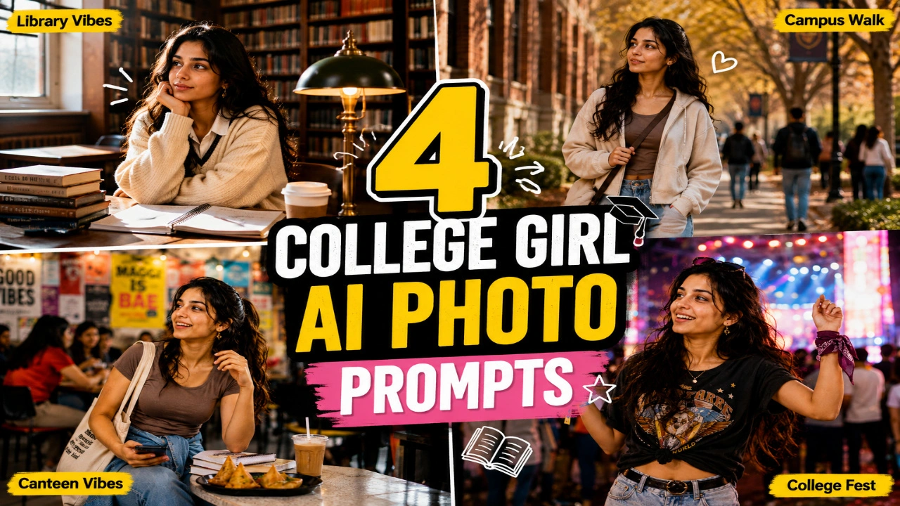 4 College Girl AI Photo Prompts