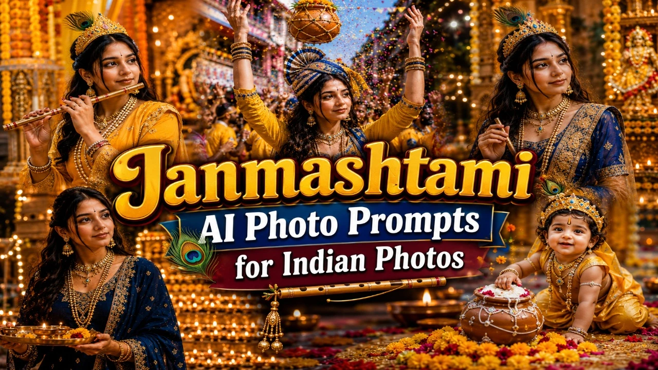 Janmashtami AI Photo Prompts for Indian Photos
