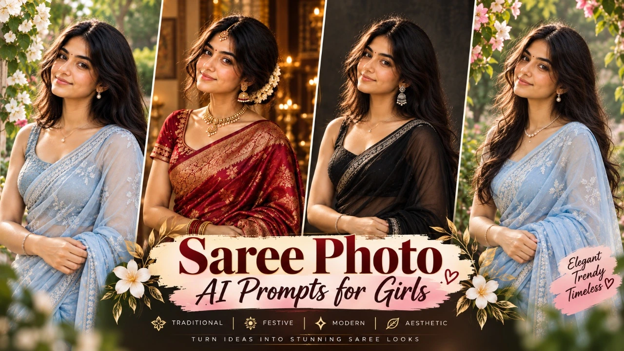 Saree Photo AI Prompts for Girls