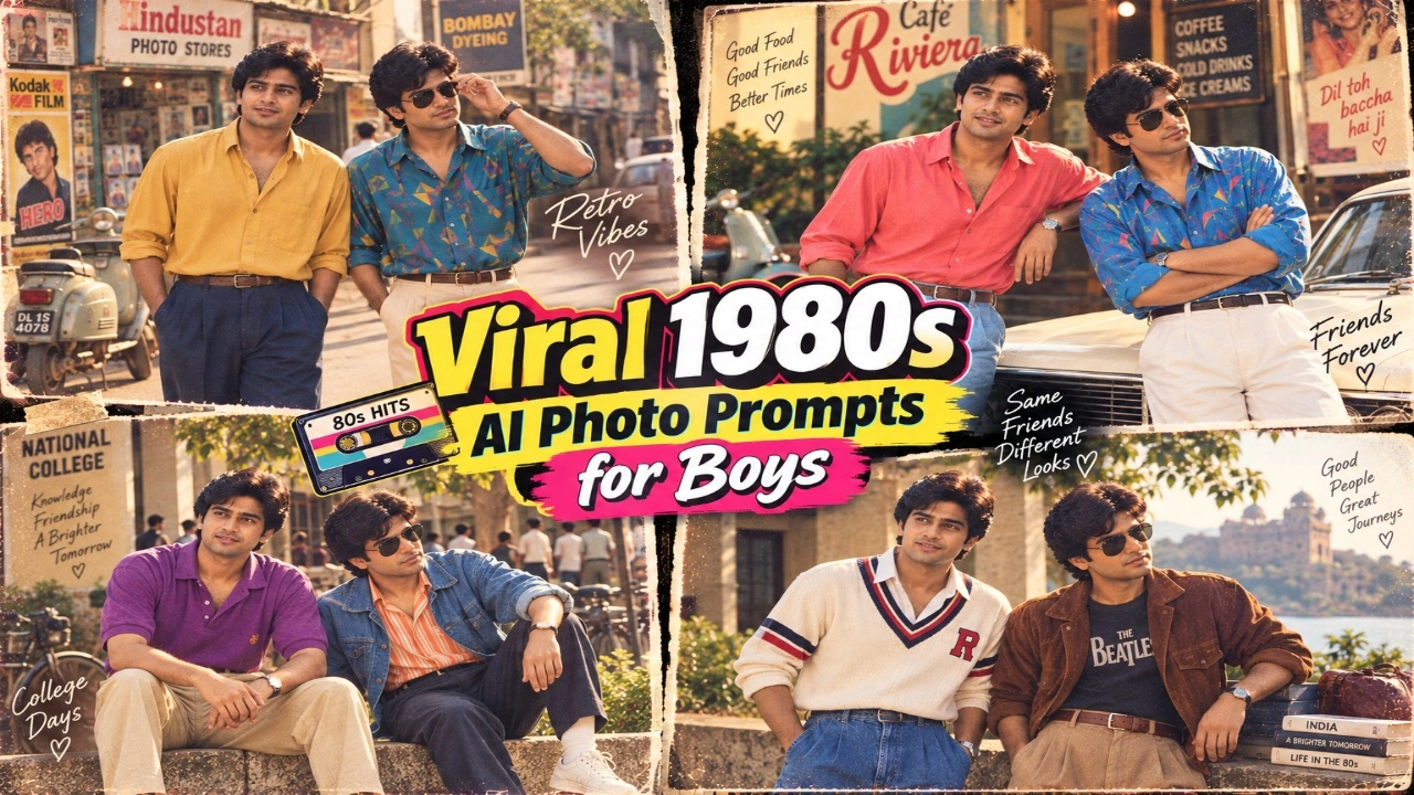 Viral 1980s AI Photo Prompts for Boys