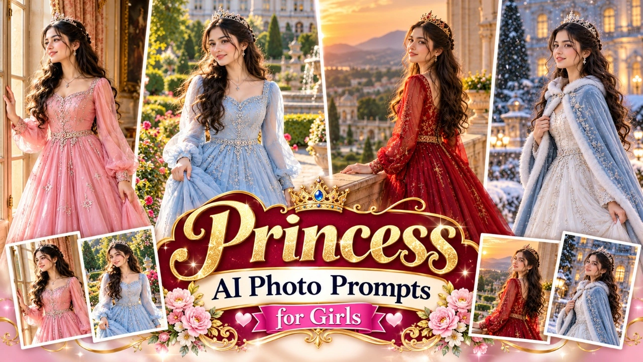 Princess AI Photo Prompts for Girls