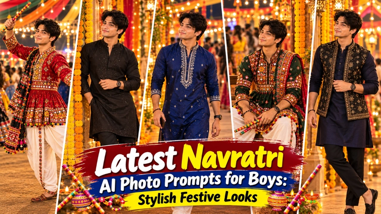 Latest Navratri AI Photo Prompts for Boys